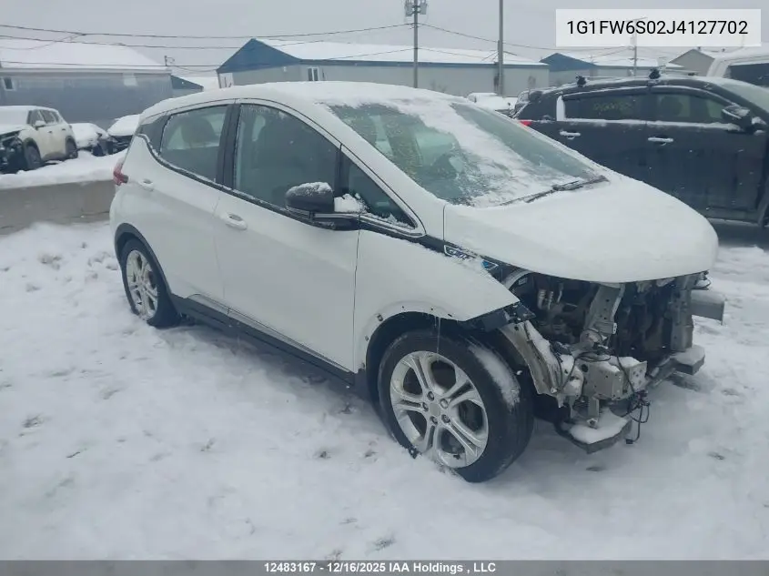 1G1FW6S02J4127702 2018 Chevrolet Bolt Ev Lt