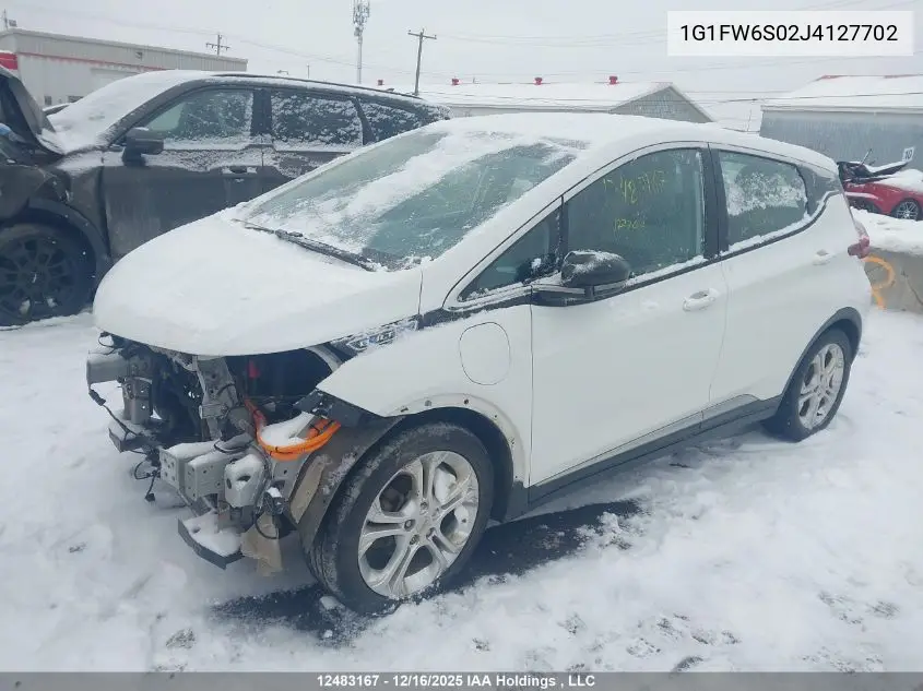 1G1FW6S02J4127702 2018 Chevrolet Bolt Ev Lt