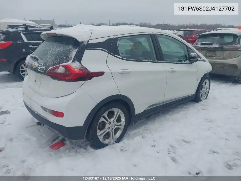 1G1FW6S02J4127702 2018 Chevrolet Bolt Ev Lt