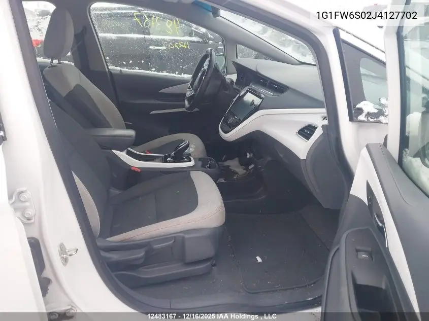 1G1FW6S02J4127702 2018 Chevrolet Bolt Ev Lt