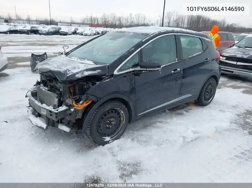 1G1FY6S06L4146590 2020 Chevrolet Bolt Ev Lt