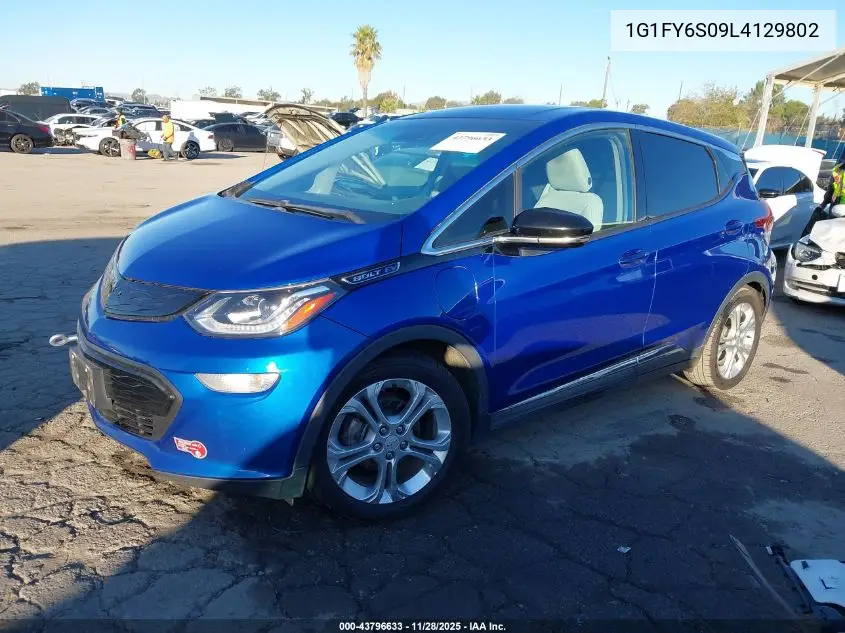 1G1FY6S09L4129802 2020 Chevrolet Bolt Ev Fwd Lt