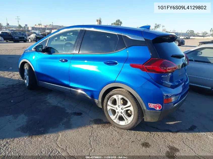 1G1FY6S09L4129802 2020 Chevrolet Bolt Ev Fwd Lt