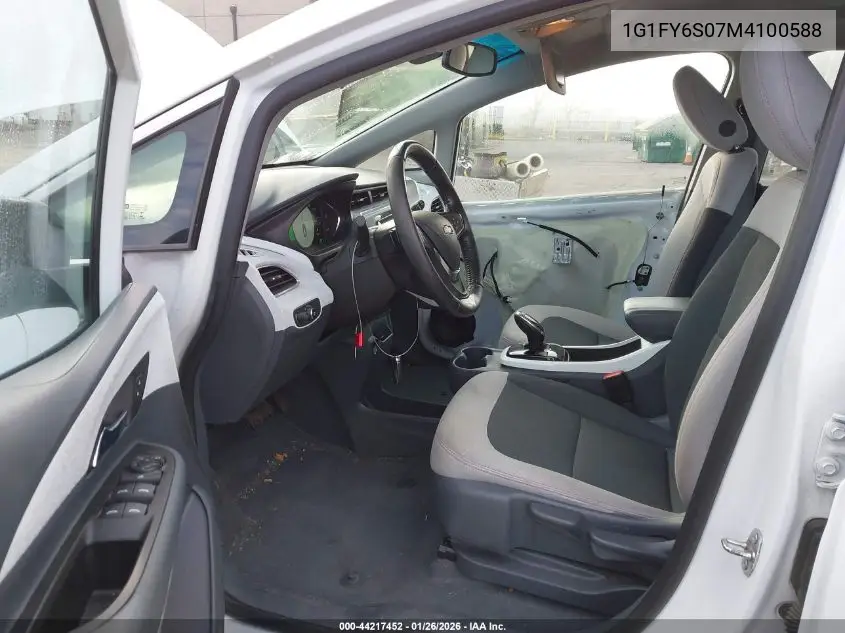 2021 Chevrolet Bolt Ev Fwd Lt VIN: 1G1FY6S07M4100588 Lot: 44217452