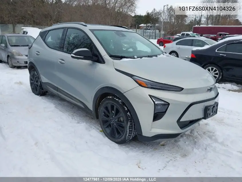 1G1FZ6S0XN4104326 2022 Chevrolet Bolt Euv Premier
