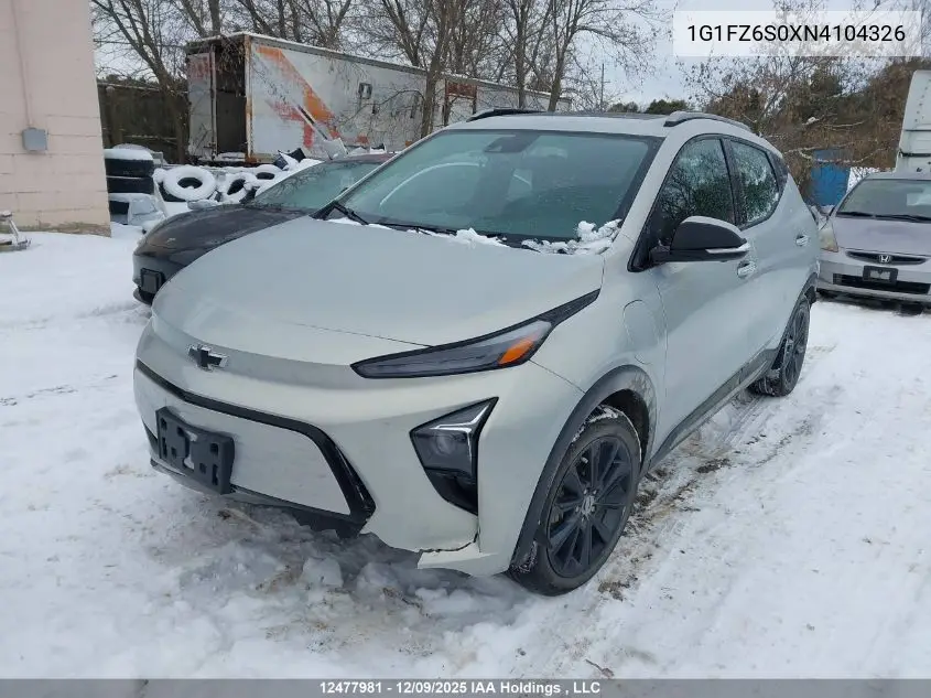 1G1FZ6S0XN4104326 2022 Chevrolet Bolt Euv Premier