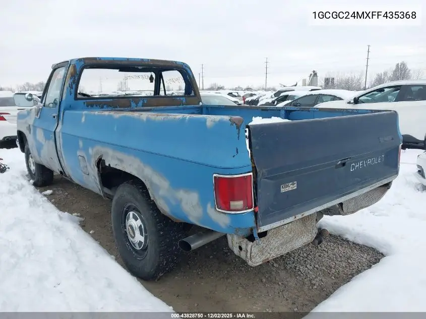 1GCGC24MXFF435368 1985 Chevrolet C20