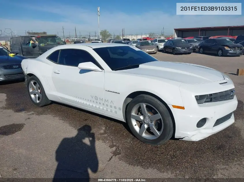 2G1FE1ED3B9103315 2011 Chevrolet Camaro 1Ls