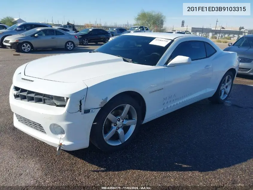 2G1FE1ED3B9103315 2011 Chevrolet Camaro 1Ls