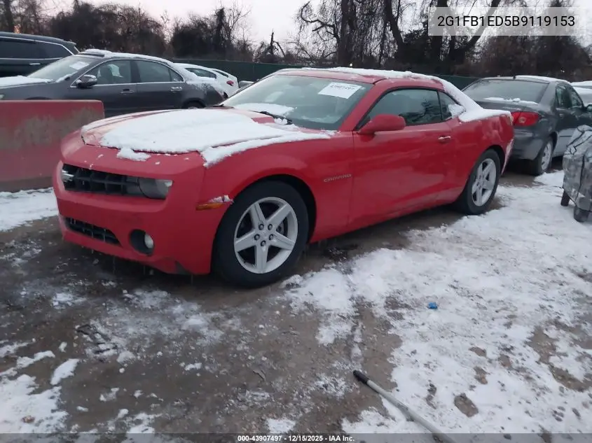 2G1FB1ED5B9119153 2011 Chevrolet Camaro 1Lt