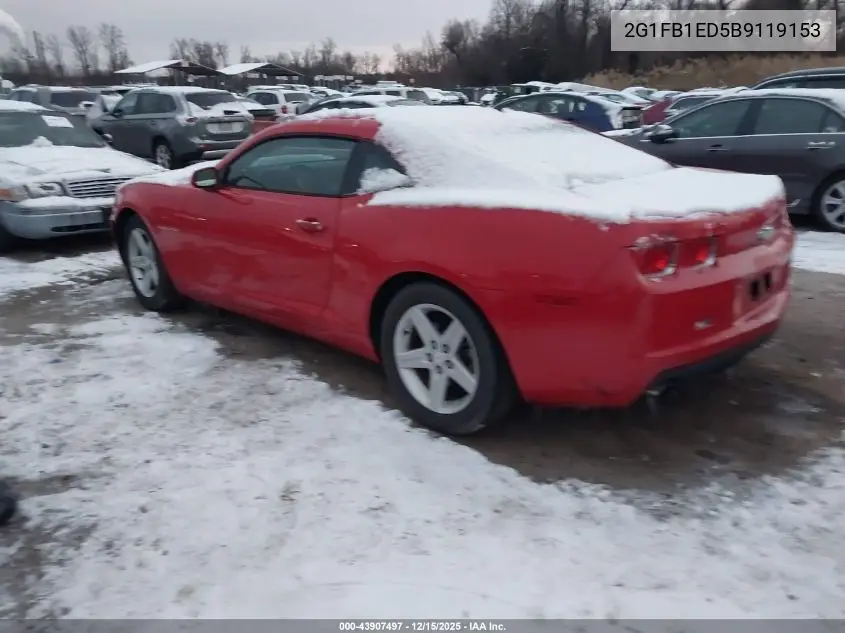 2G1FB1ED5B9119153 2011 Chevrolet Camaro 1Lt