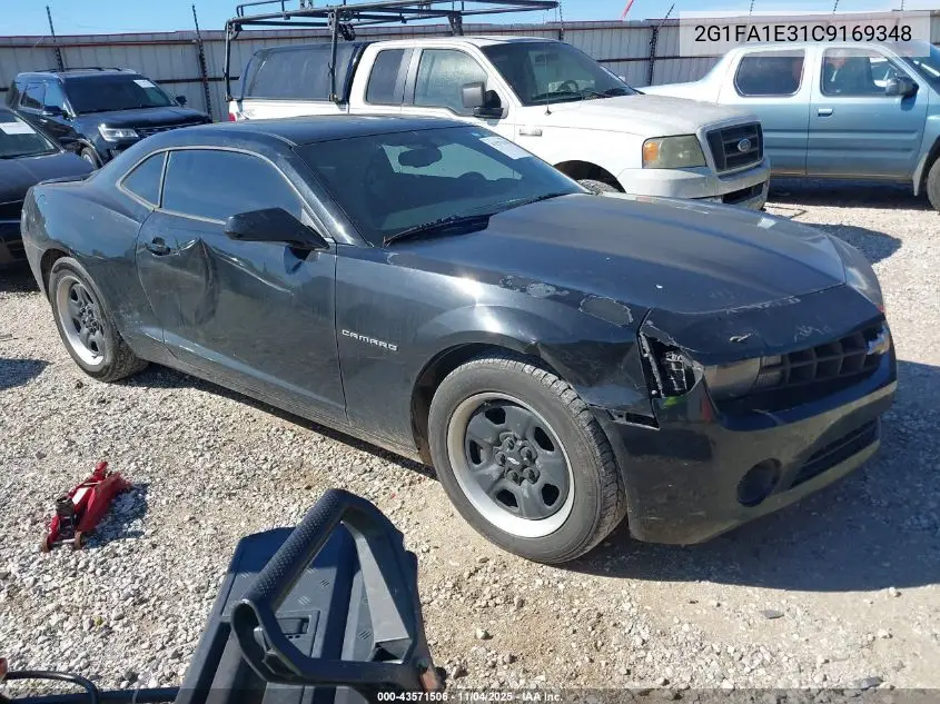 2G1FA1E31C9169348 2012 Chevrolet Camaro 2Ls