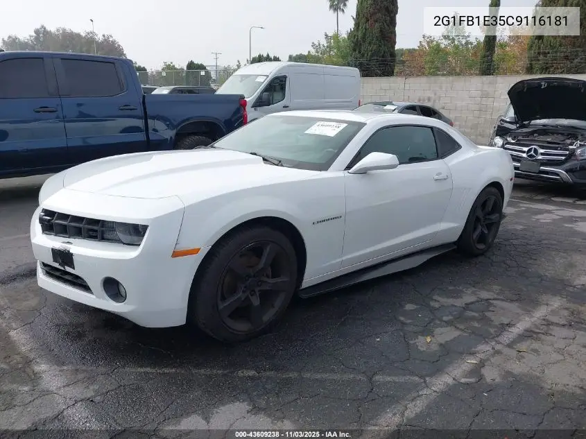 2G1FB1E35C9116181 2012 Chevrolet Camaro 1Lt