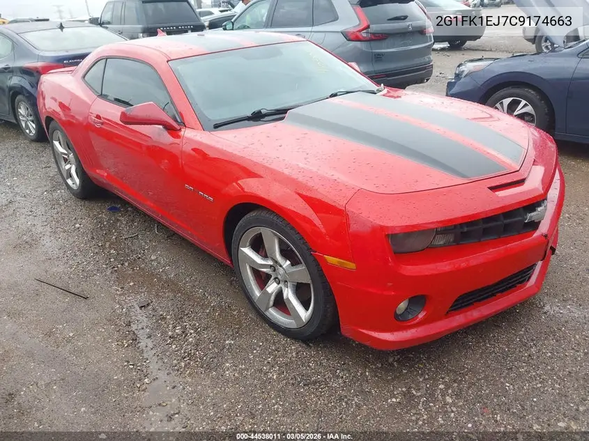 2G1FK1EJ7C9174663 2012 Chevrolet Camaro 2Ss
