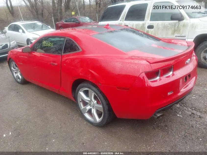 2G1FK1EJ7C9174663 2012 Chevrolet Camaro 2Ss