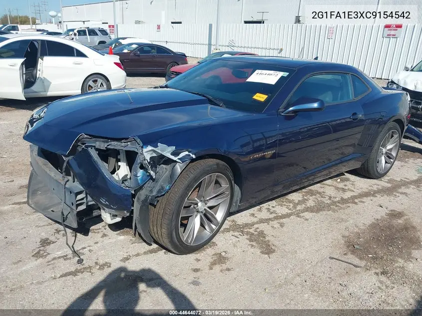 2G1FA1E3XC9154542 2012 Chevrolet Camaro 2Ls