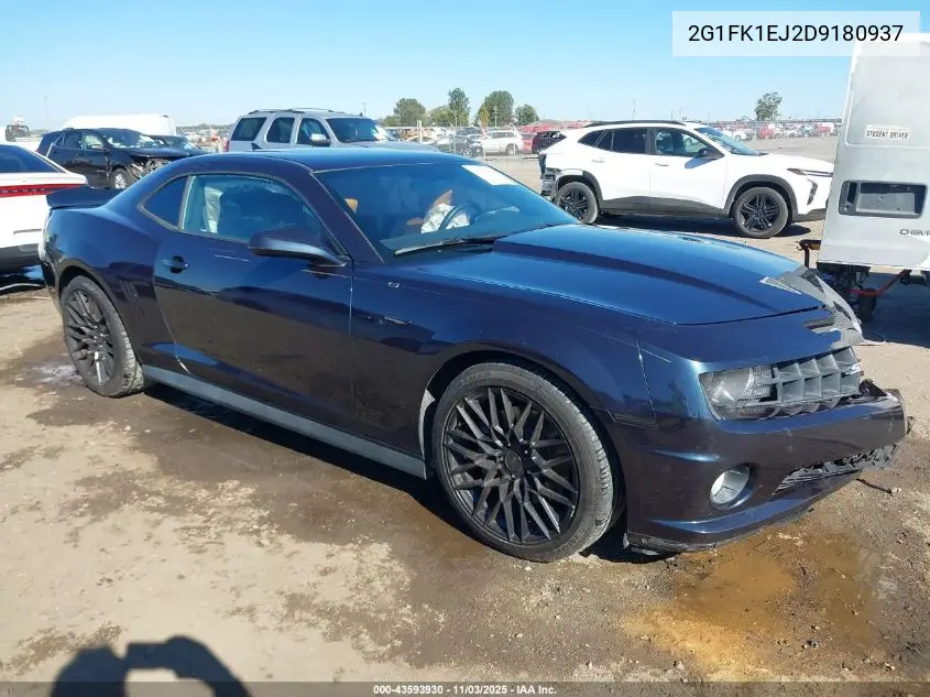 2G1FK1EJ2D9180937 2013 Chevrolet Camaro 2Ss