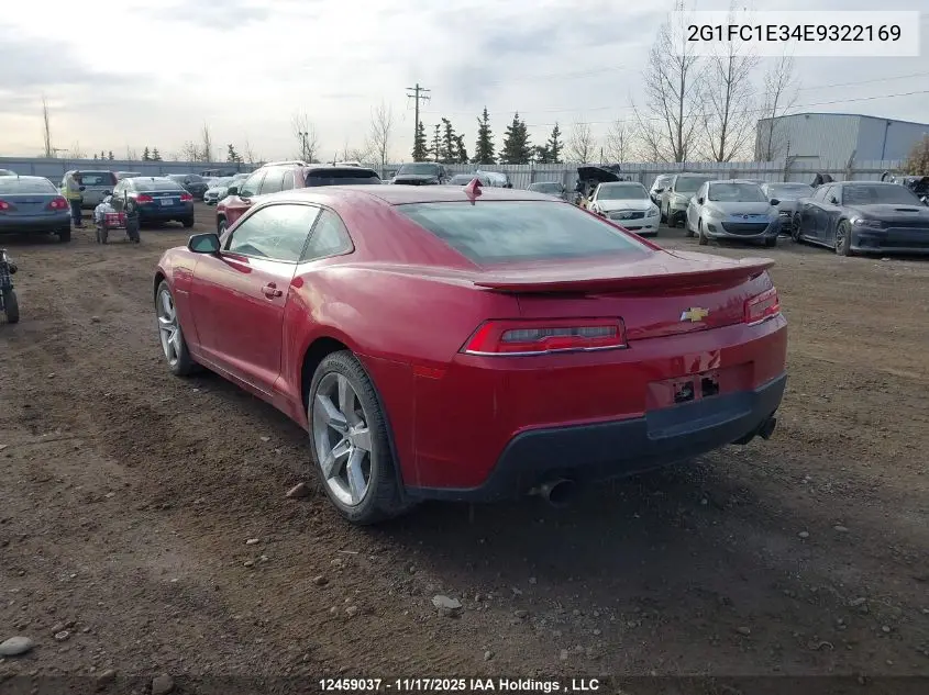 2G1FC1E34E9322169 2014 Chevrolet Camaro 2Lt