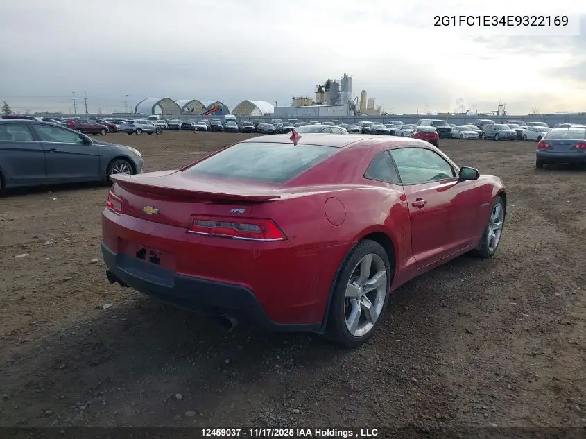 2G1FC1E34E9322169 2014 Chevrolet Camaro 2Lt
