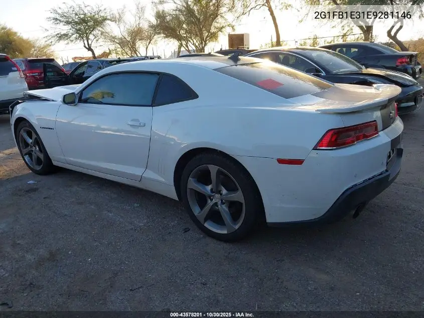 2G1FB1E31E9281146 2014 Chevrolet Camaro 1Lt