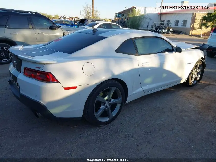 2G1FB1E31E9281146 2014 Chevrolet Camaro 1Lt