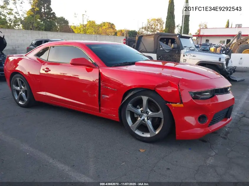 2G1FC1E34E9292543 2014 Chevrolet Camaro 2Lt