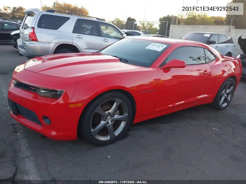 2G1FC1E34E9292543 2014 Chevrolet Camaro 2Lt