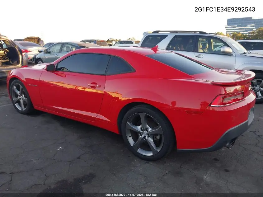 2G1FC1E34E9292543 2014 Chevrolet Camaro 2Lt