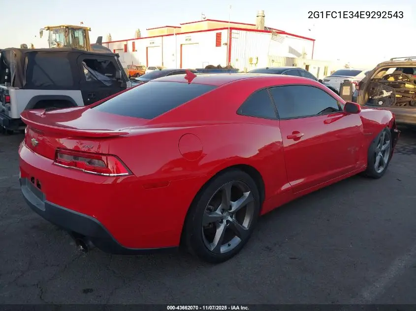 2G1FC1E34E9292543 2014 Chevrolet Camaro 2Lt
