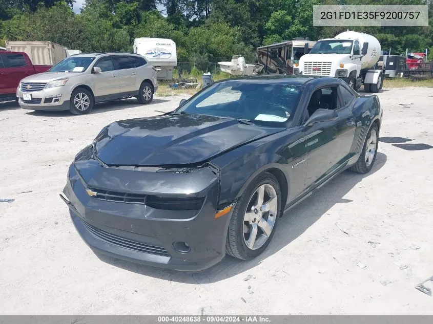 2015 Chevrolet Camaro 1Lt VIN: 2G1FD1E35F9200757 Lot: 40248638