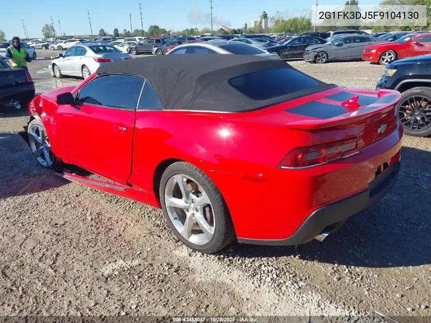 2G1FK3DJ5F9104130 2015 Chevrolet Camaro 2Ss