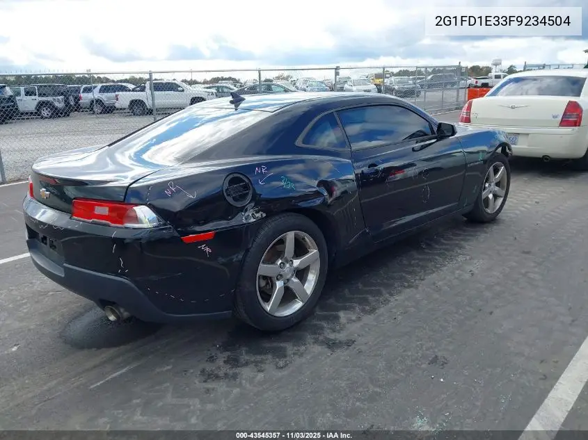 2G1FD1E33F9234504 2015 Chevrolet Camaro 1Lt