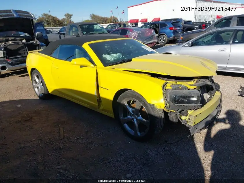 2G1FF3D39F9215477 2015 Chevrolet Camaro 2Lt