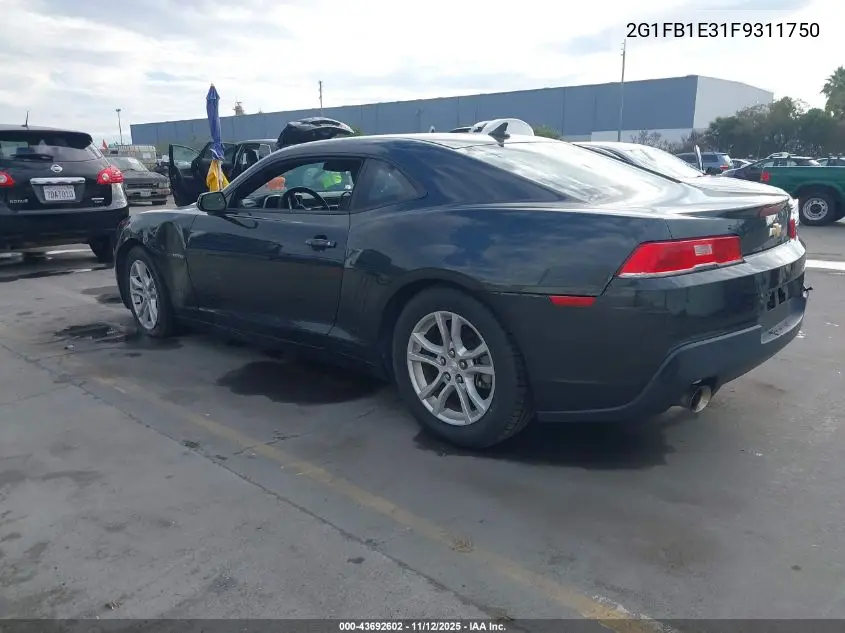 2G1FB1E31F9311750 2015 Chevrolet Camaro 2Ls