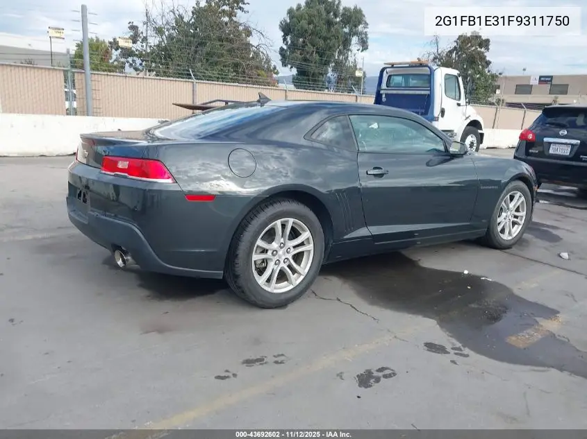 2G1FB1E31F9311750 2015 Chevrolet Camaro 2Ls