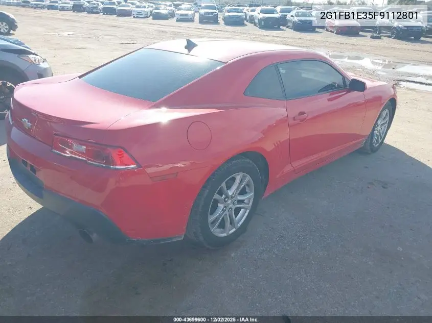 2G1FB1E35F9112801 2015 Chevrolet Camaro 2Ls