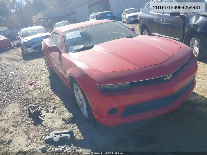 2G1FD1E30F9264981 2015 Chevrolet Camaro 1Lt