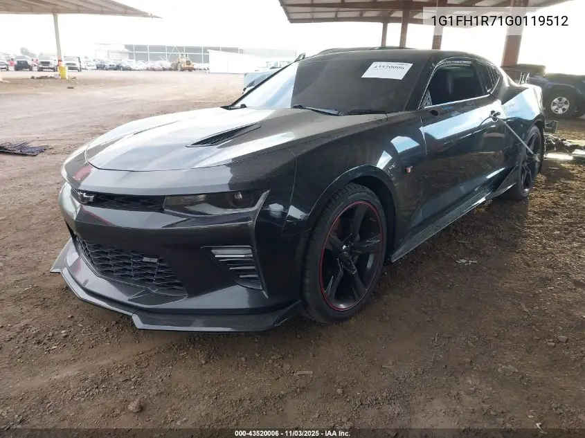 1G1FH1R71G0119512 2016 Chevrolet Camaro 2Ss