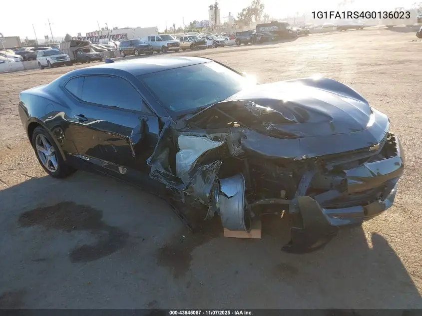 1G1FA1RS4G0136023 2016 Chevrolet Camaro 1Lt