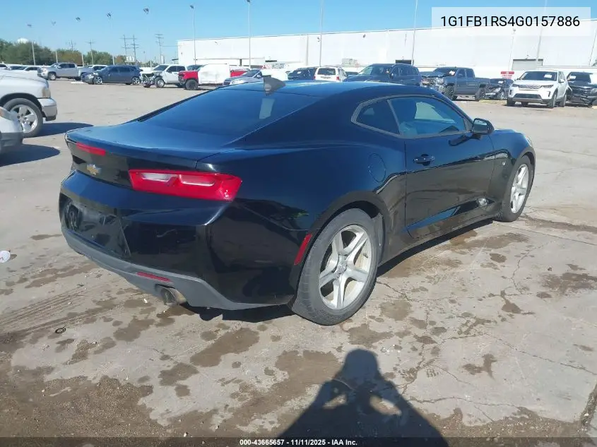 1G1FB1RS4G0157886 2016 Chevrolet Camaro 1Lt