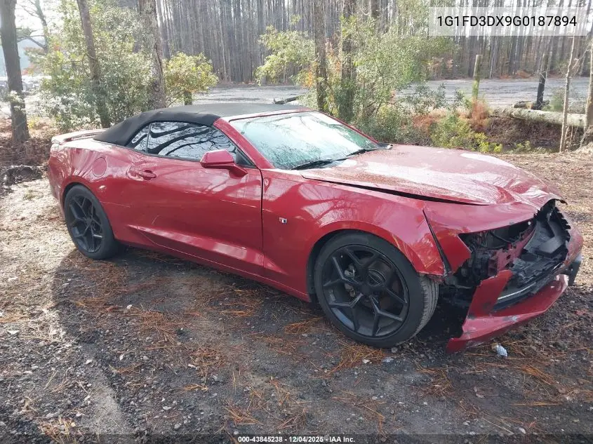 1G1FD3DX9G0187894 2016 Chevrolet Camaro 2Lt