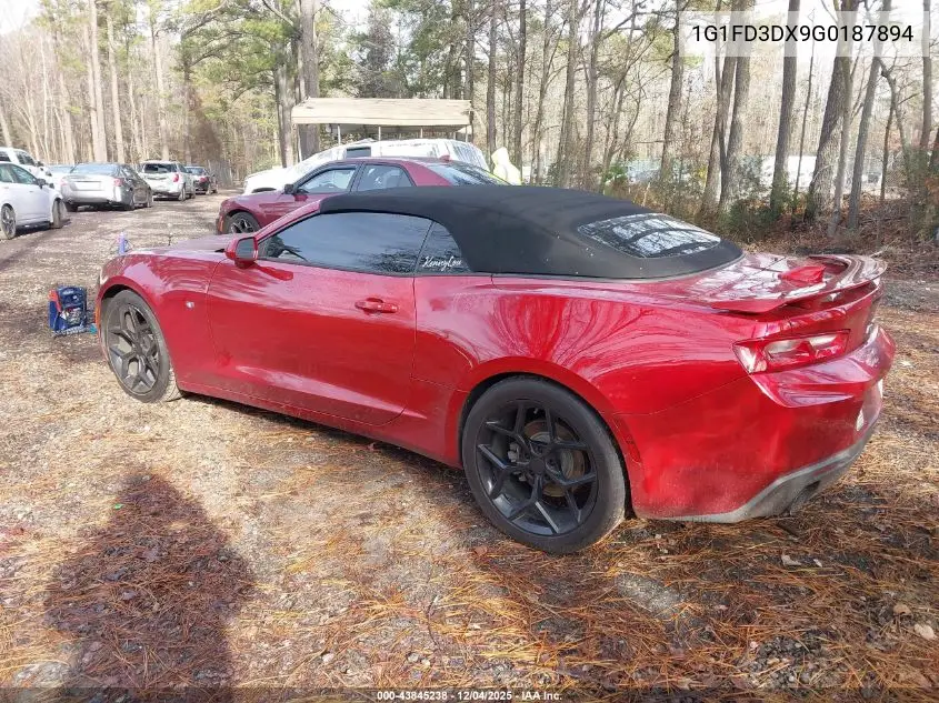 1G1FD3DX9G0187894 2016 Chevrolet Camaro 2Lt