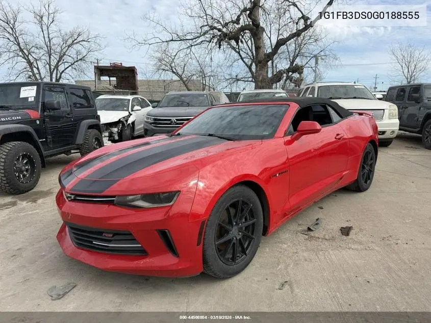 1G1FB3DS0G0188555 2016 Chevrolet Camaro 1Lt