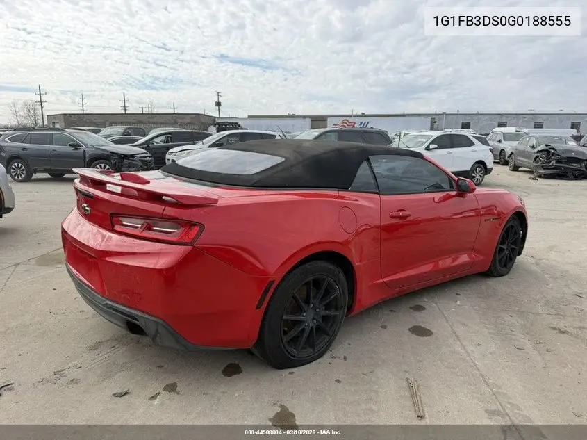 1G1FB3DS0G0188555 2016 Chevrolet Camaro 1Lt