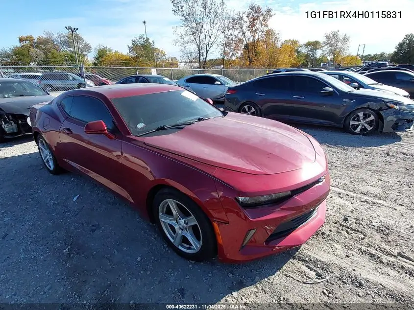 1G1FB1RX4H0115831 2017 Chevrolet Camaro 1Lt