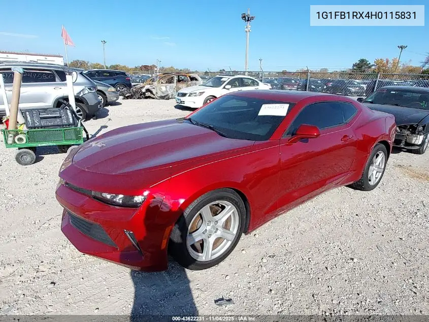 1G1FB1RX4H0115831 2017 Chevrolet Camaro 1Lt