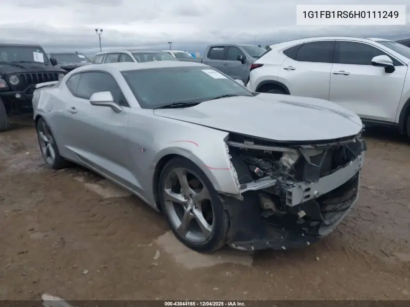 1G1FB1RS6H0111249 2017 Chevrolet Camaro 1Lt
