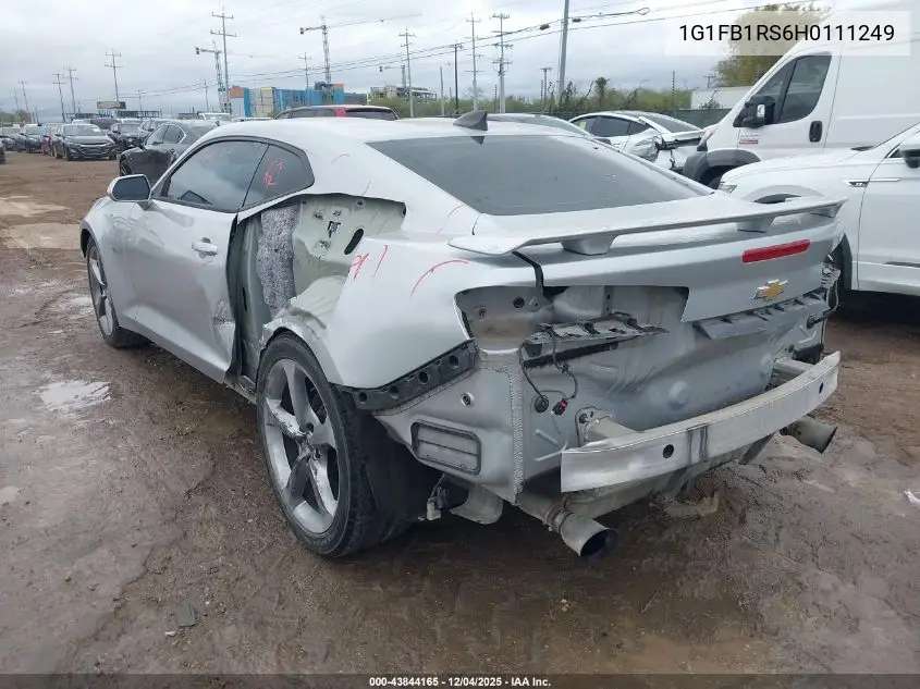 1G1FB1RS6H0111249 2017 Chevrolet Camaro 1Lt