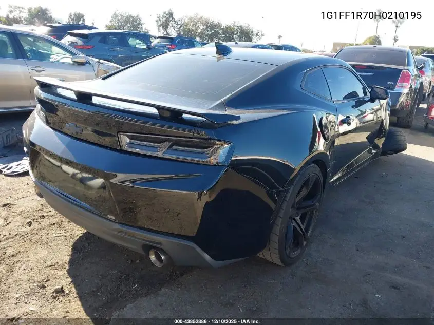 1G1FF1R70H0210195 2017 Chevrolet Camaro 1Ss