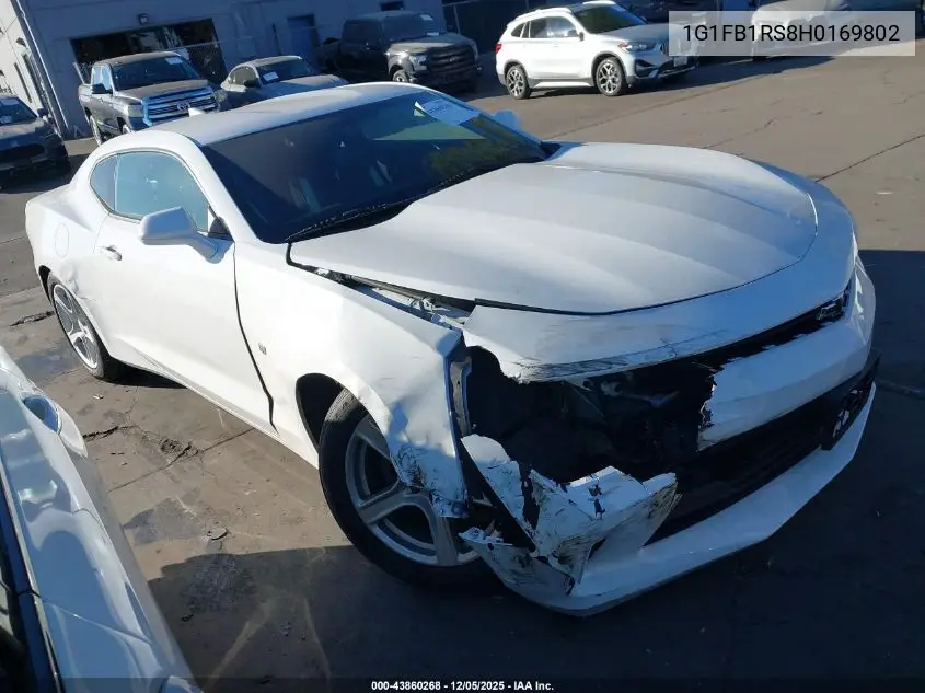 1G1FB1RS8H0169802 2017 Chevrolet Camaro 1Lt